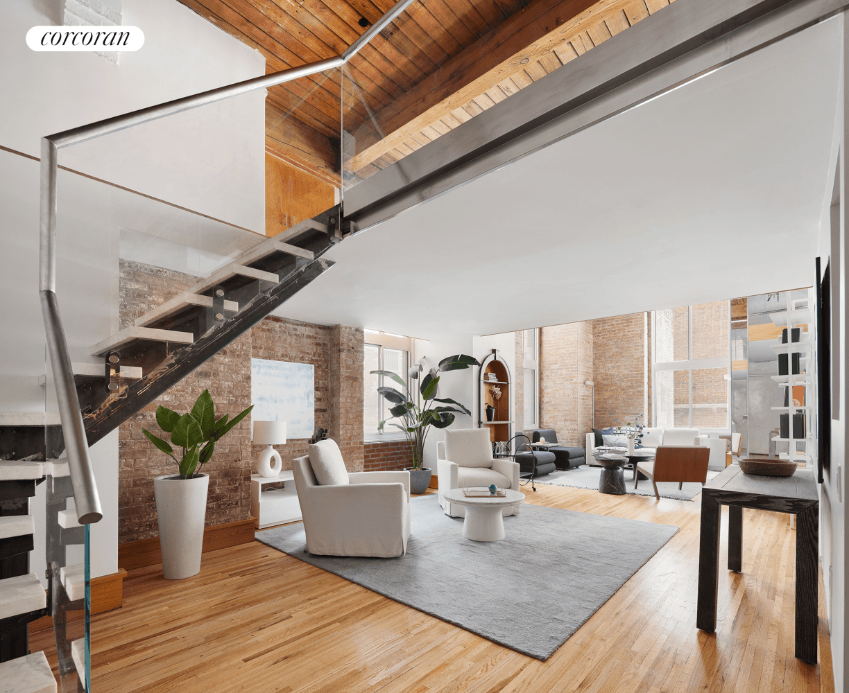 Uniquely beautiful from every angle, this 2900SF, three bedroom, two bathroom plus loft condominium delivers unbelievable scale, original architectural detail and a sprawling private terrace in a Gramercy doorman building ...