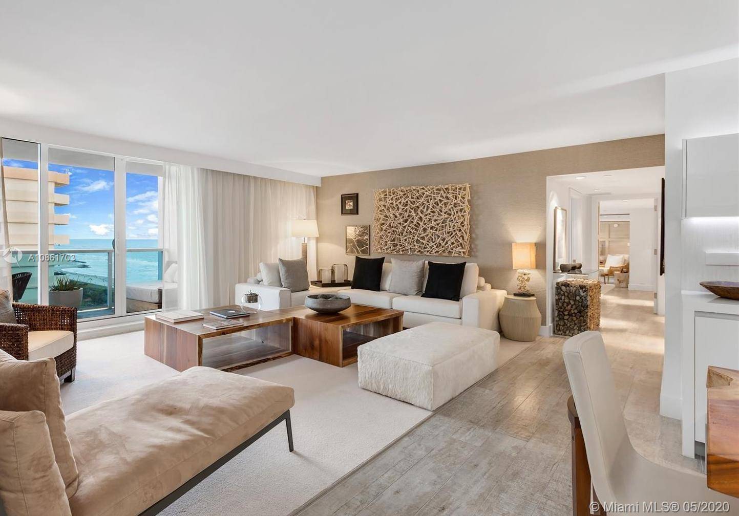 Enjoy direct ocean views from this 3 bedroom den luxurious 2, 434 sq.