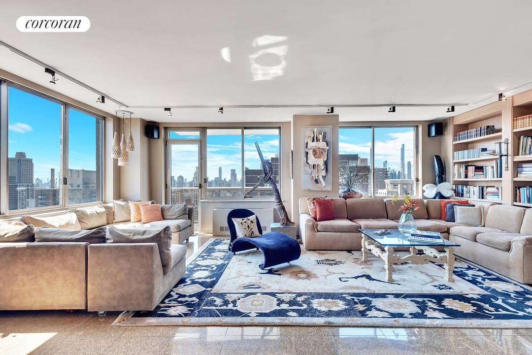 Ideally located in a prime location on the Upper East Side in an excellent full service condominium with pool and health club, this sun drenched high floor corner home boasts ...