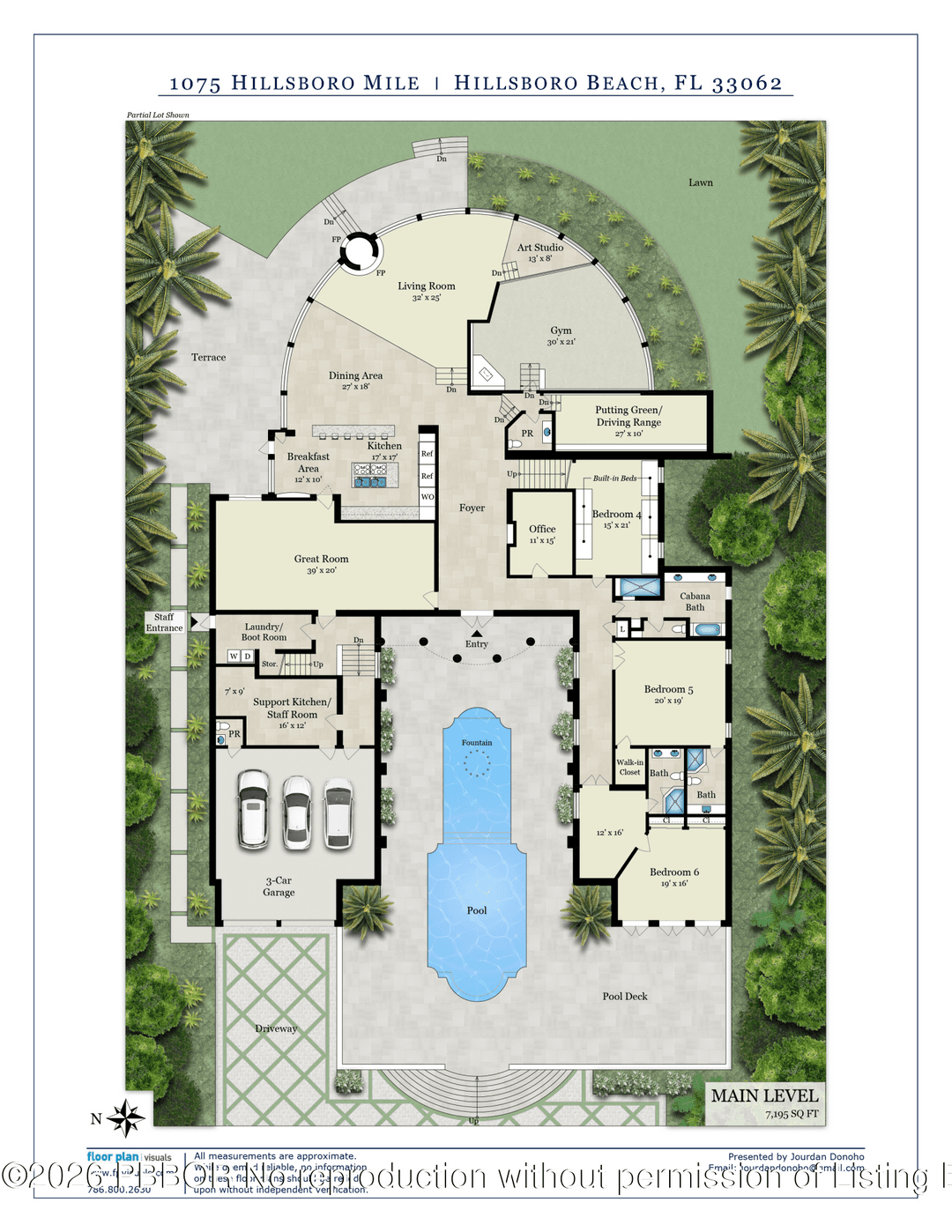 A rare opportunity on prestigious Hillsboro Mile, an extraordinary ocean to Intracoastal estate offering 125 feet of direct ocean frontage and 125 feet of deepwater Intracoastal frontage with private dock.