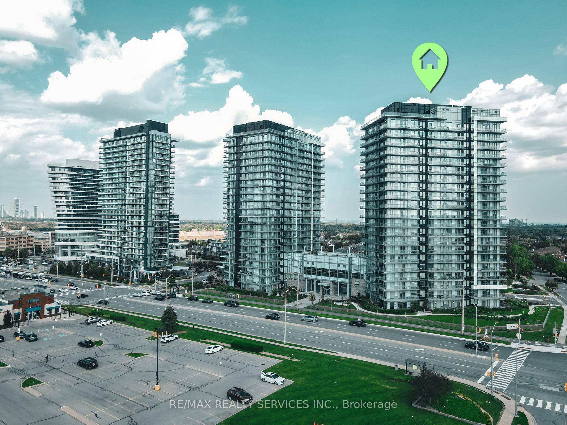 Welcome to this stunning 2 bedroom den, 2 bathroom condo offering a bright, open concept layout with nearly 9' smooth ceilings, wide plank laminate flooring, and contemporary finishes throughout.