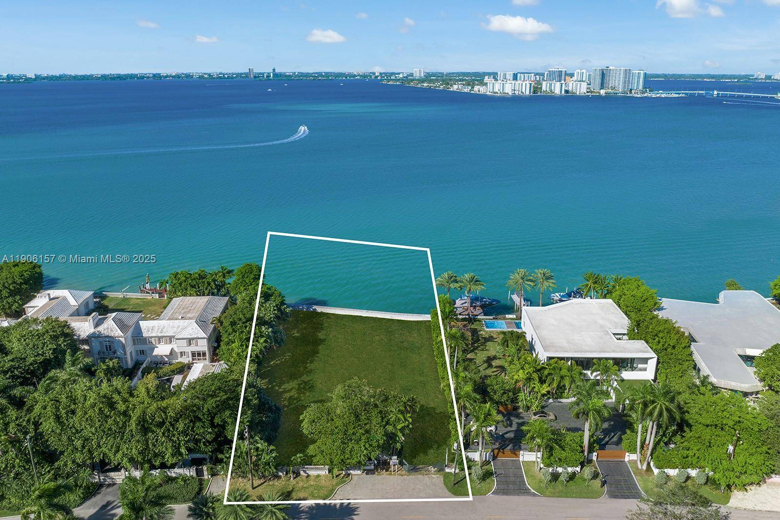 One of the very few remaining grand waterfront offerings on North Bay Road, this exceptional property presents a rare opportunity to create an iconic Miami Beach estate.
