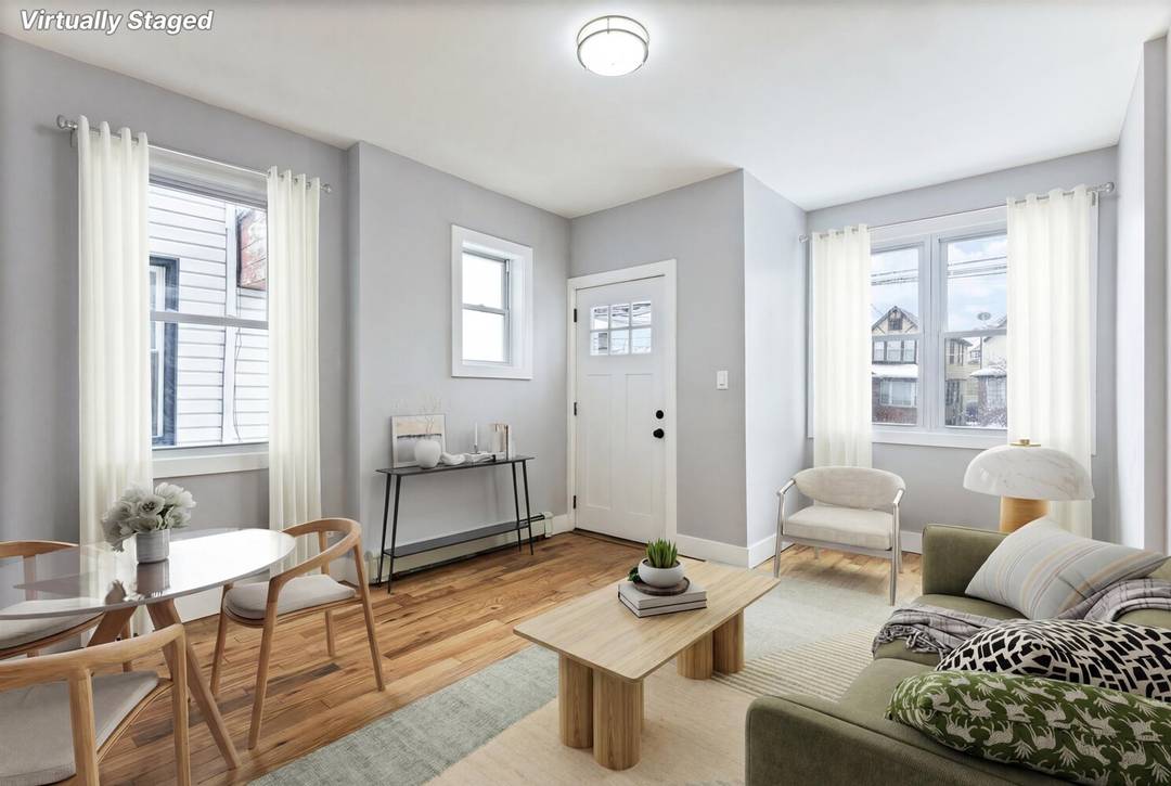 JUST LISTED MOVE IN READY SUNNY SOUTH FACING 2 FAMILY TOWNHOUSE BACKYARD PARKING FOR 2 CARS PRIVATE GARAGE OVERSIZED 20.
