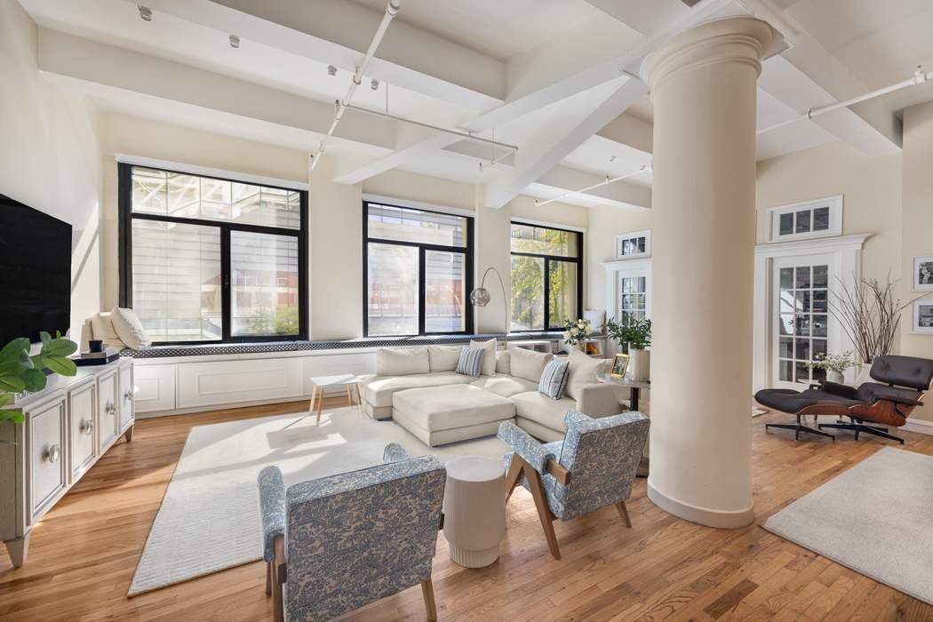 Nestled in a pre war Gold Coast building on iconic 5th Avenue, this rare and spacious loft epitomizes elegance and modern living.