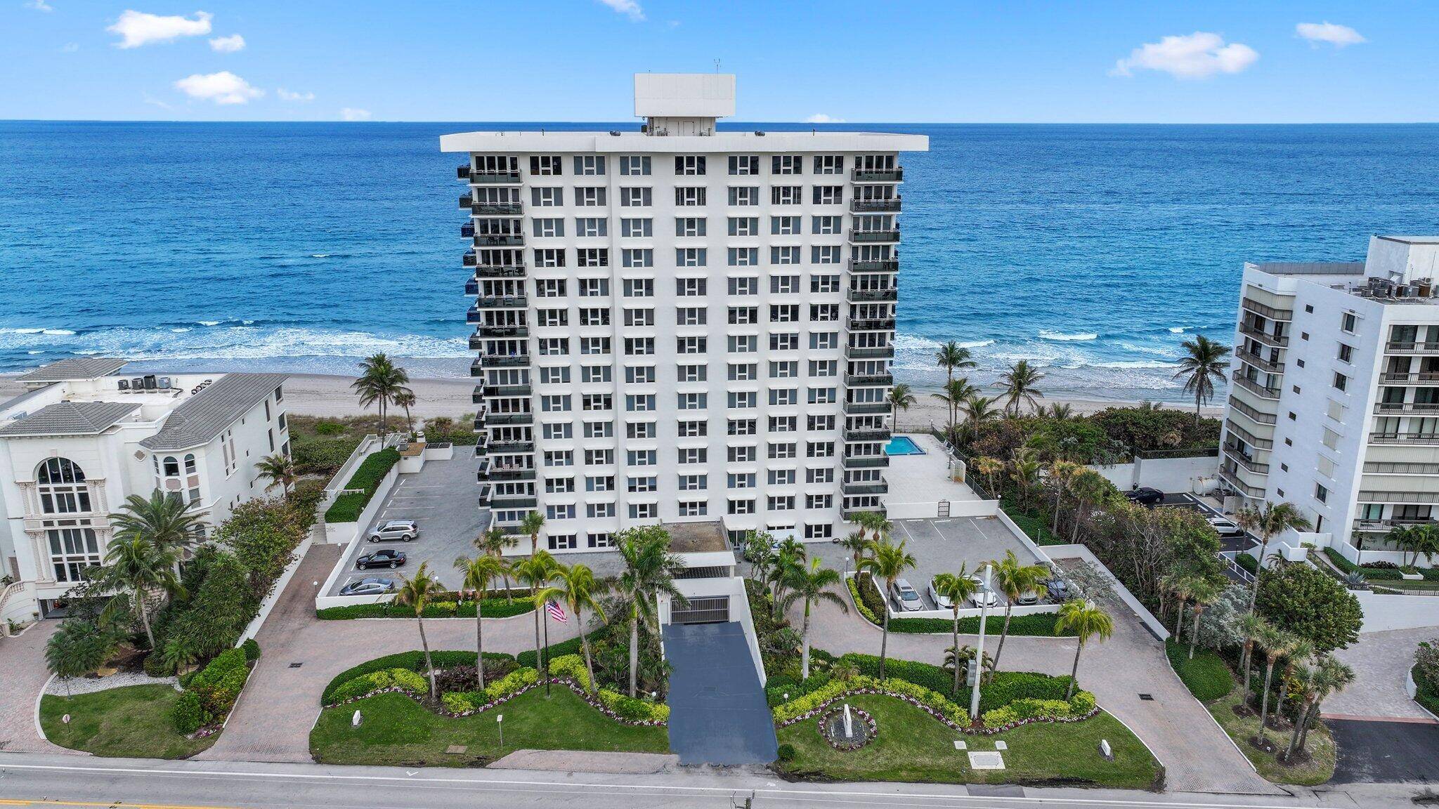 Don't miss this incredible opportunity to own a fully renovated 3 bedroom, 2 bathroom condo in a boutique building located directly on the sand in Boca Raton.