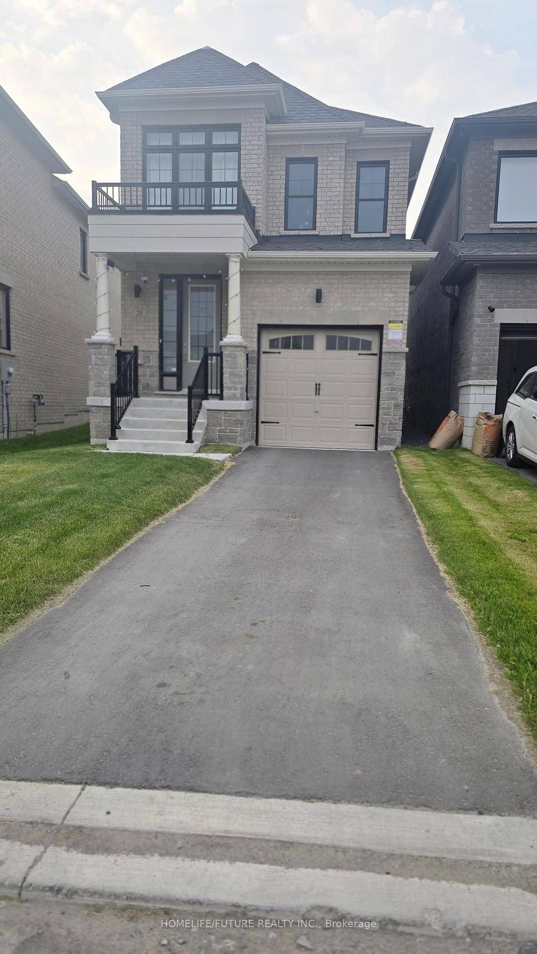 This Stunning, Just Over A Year Old 4 Bedroom, 3 Bath Detached Home Is Situated In Rural Whitby Area, Ceramic Flooring Kitchen, Laminate Living Room, Quartz Counter Top.