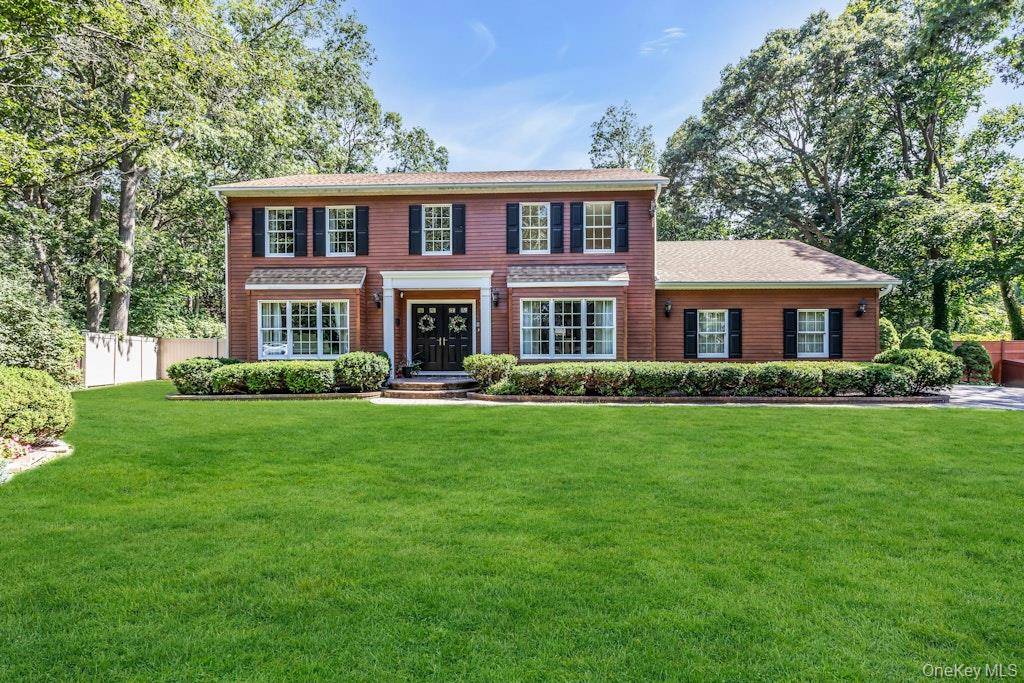 Tucked away in a private cul de sac in desirable South Bayport, this beautifully maintained Colonial is truly turn key.