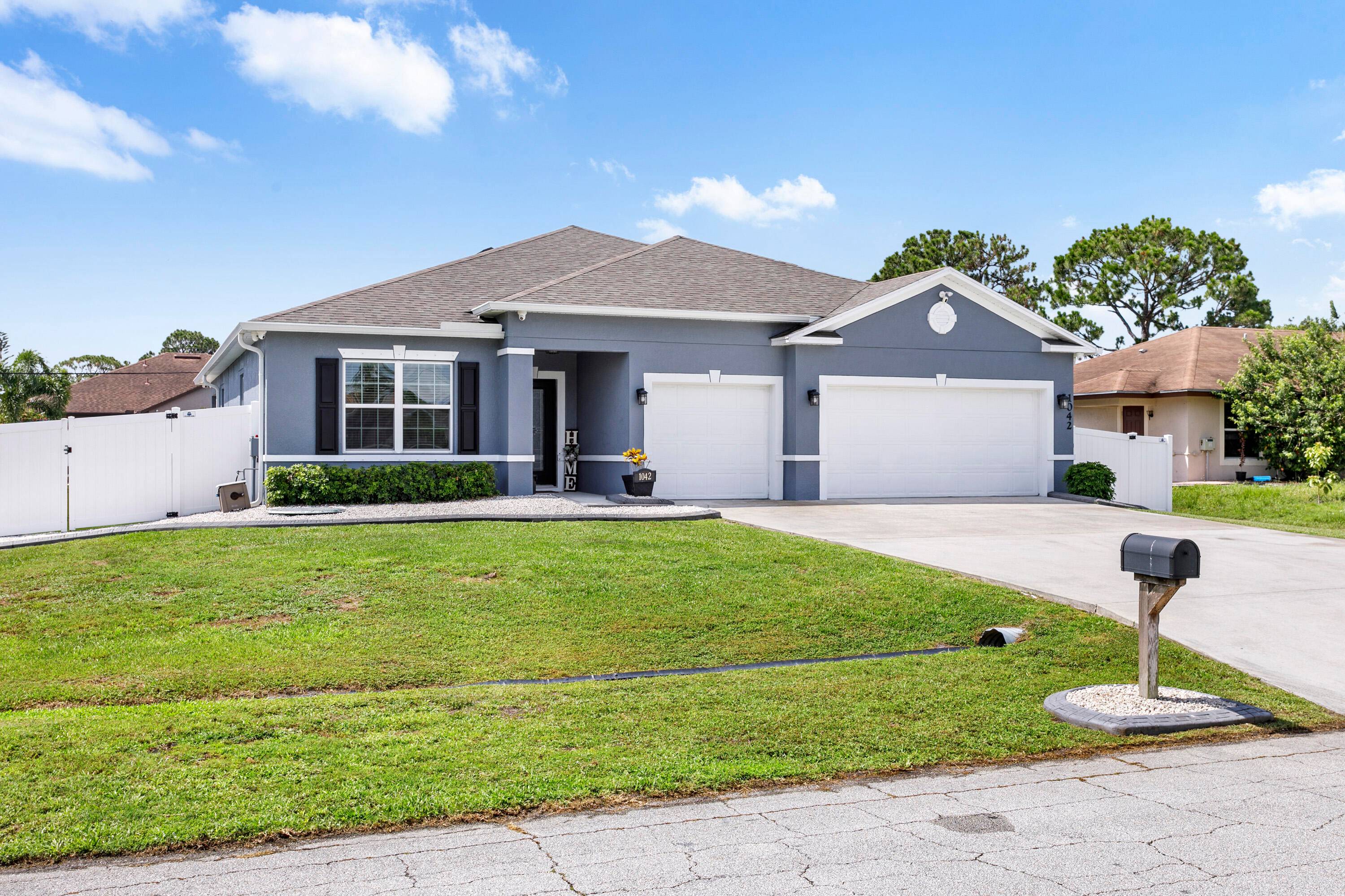 This newer pool home features a stunning outdoor oasis that can be your family's own private paradise or can be enjoyed with friends.