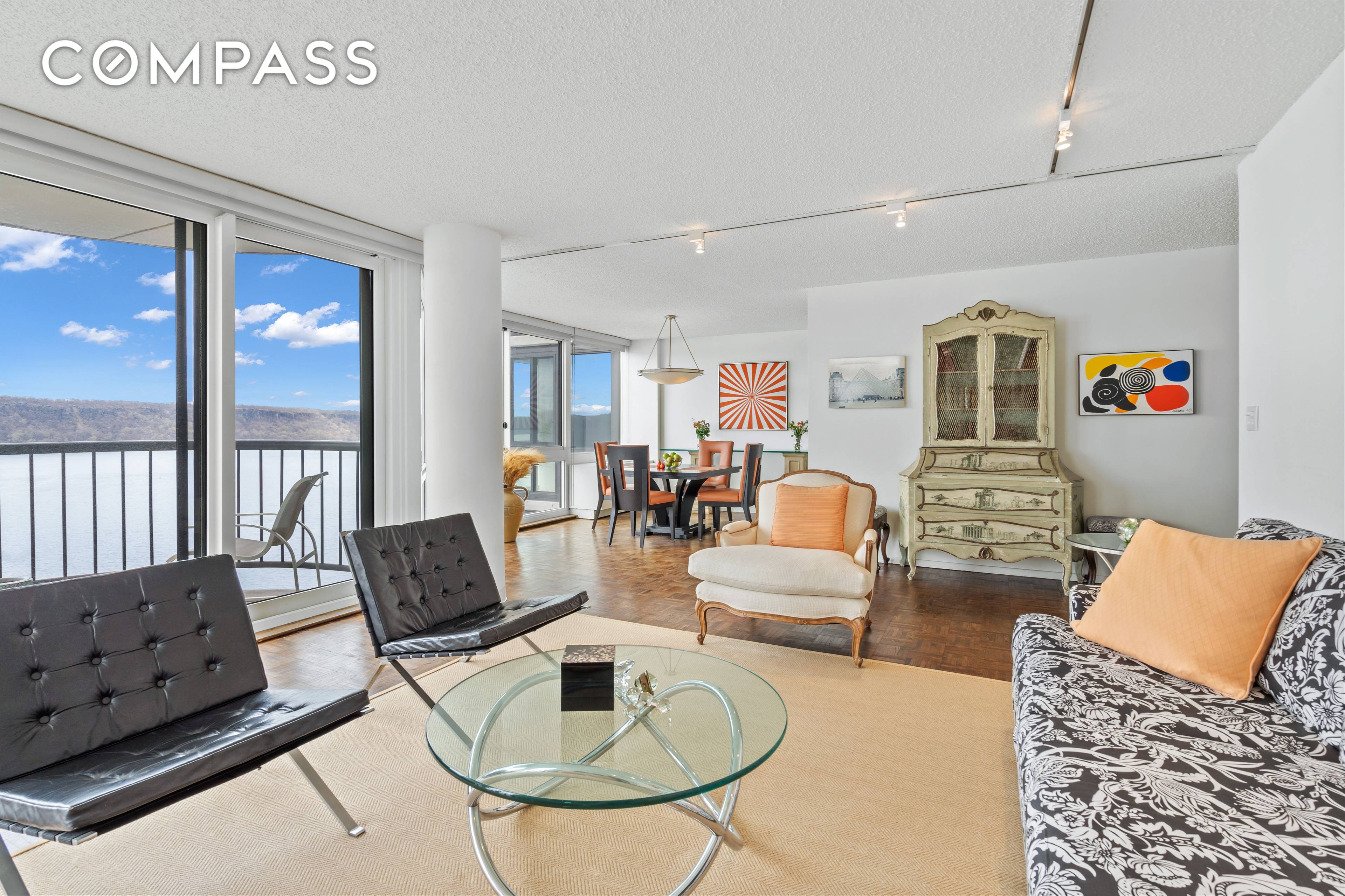 Sky High River Views in a Rarely Available 3 Bedroom at La Rive for under 1MM !