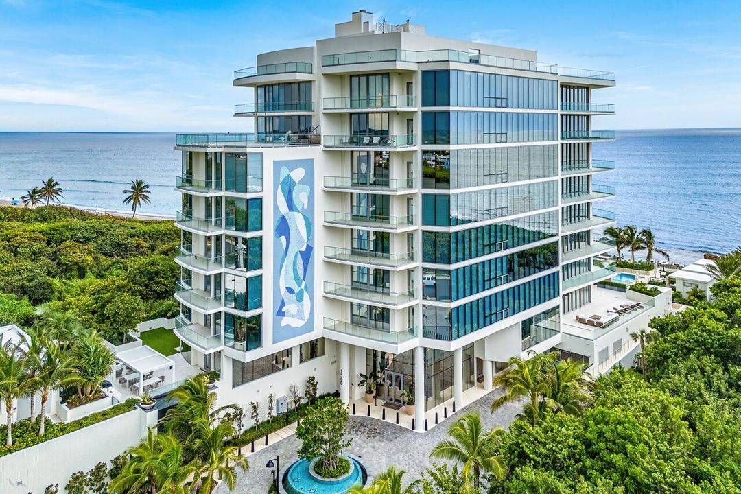 Now offered at an exceptional value, this brand new oceanfront residence at Seaglass, Jupiter Island, offers direct ocean and Intracoastal views with a private day dock.