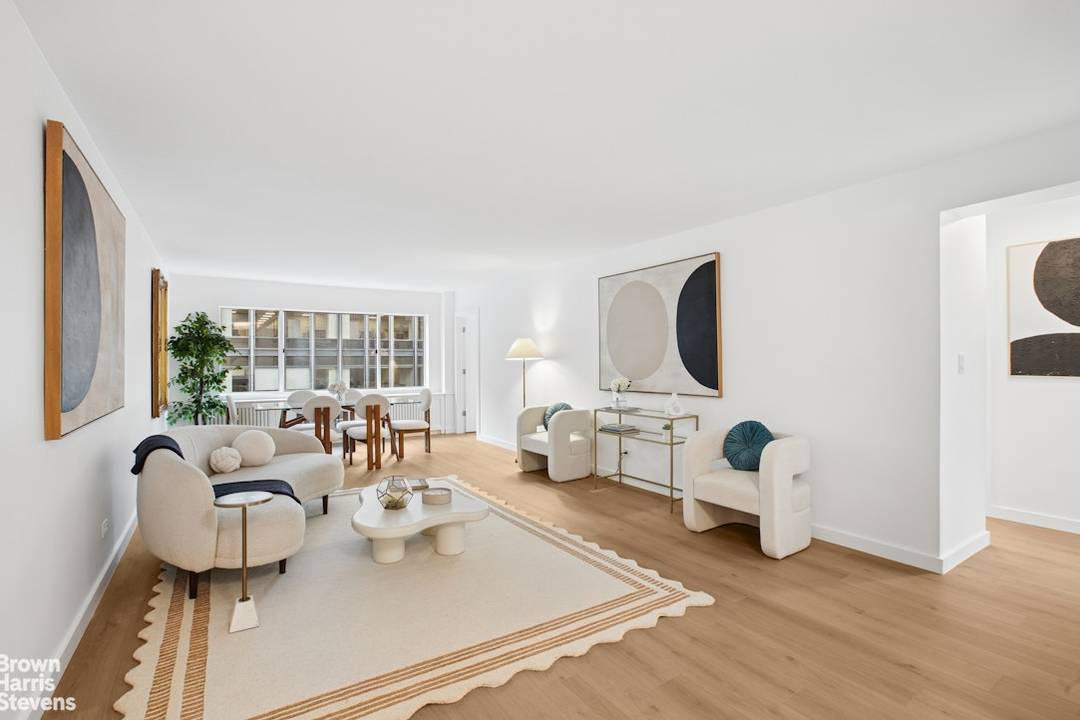 Elegant Fully Renovated 2 Bedroom Residence with Doorman in Midtown East Welcome to this thoughtfully renovated 2 bedroom, 1 bath residence at 249 East 48th Street, offering over 1, 100 ...