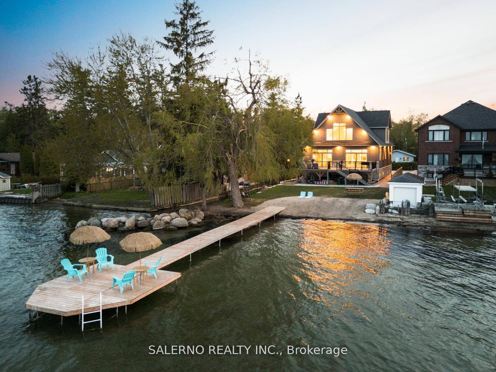 Rarely Offered 50 Ft Of Prime Lake Simcoe Waterfront !