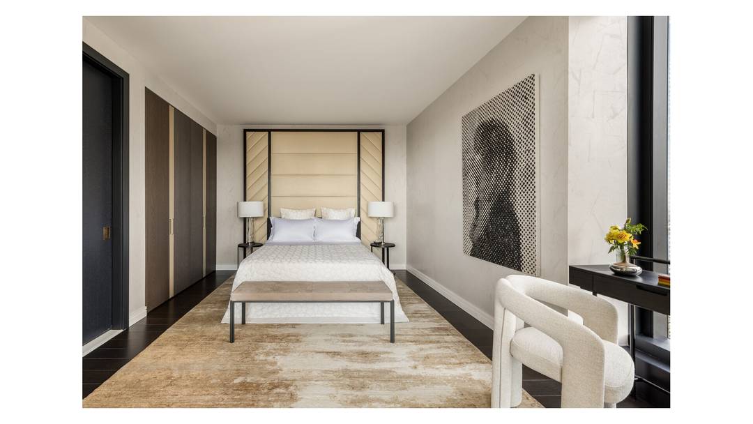 Introducing Residence 71A at The Greenwich by Rafael Vinoly, a north and east facing one bedroom, showcasing sweeping panoramas of the Manhattan Skyline and the East River.