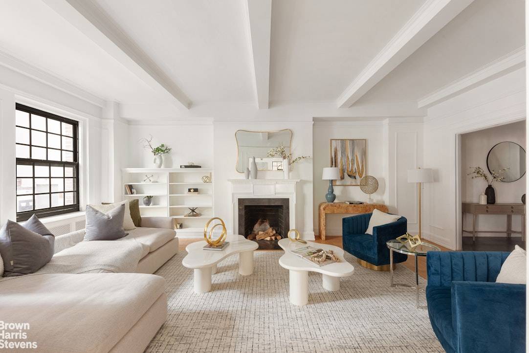 Four Bedroom Pre War Duplex in Lenox Hill Apartment 2 3A at 129 East 69th Street is one of only three original duplexes in this historic, full service cooperative.