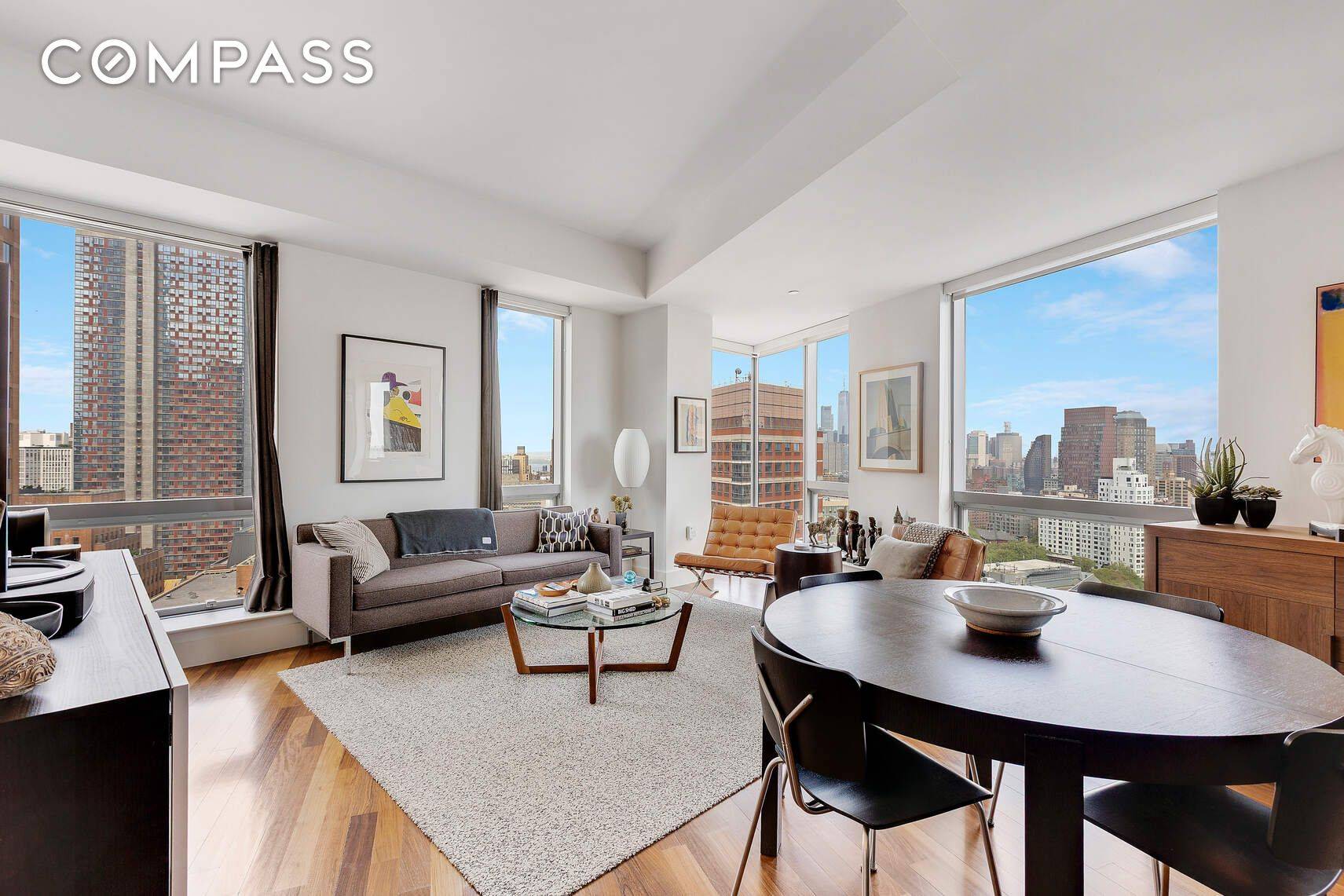 Rarely Available Toren s Signature Two Bedroom, Two Bath Residence Welcome to the most coveted home in Toren a stunning corner two bedroom with panoramic views that truly take your ...