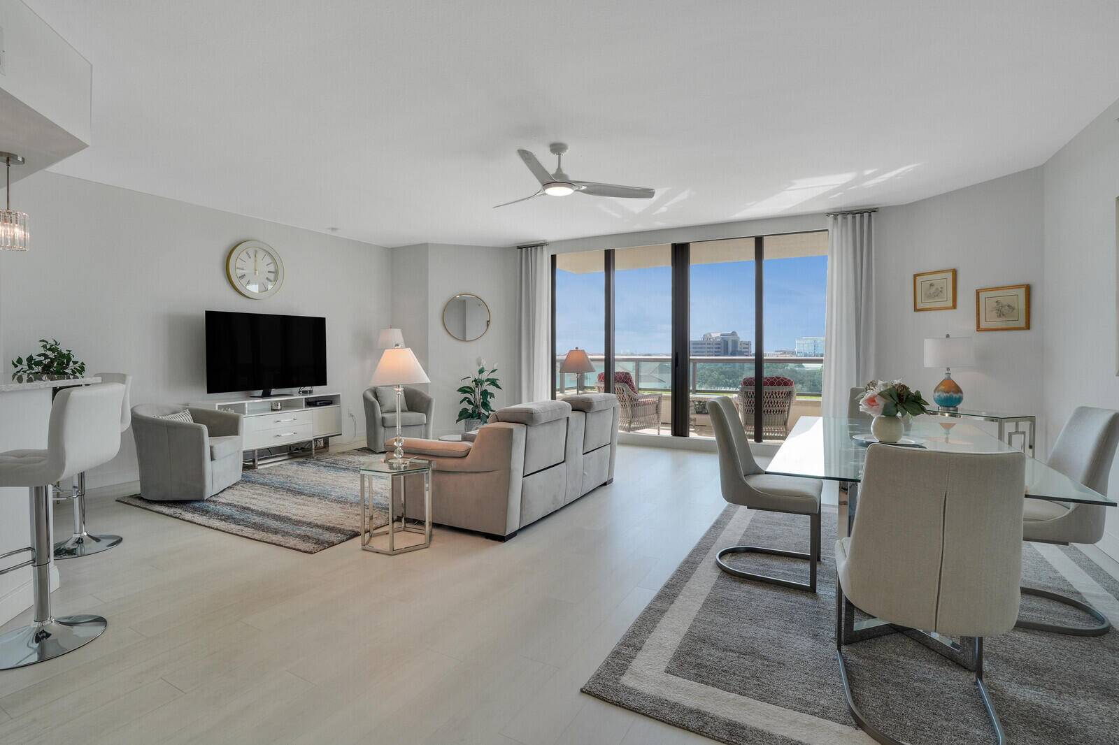 Exceptional, attractive Condo, fully remodeled, appealing decor, outstanding direct Lake Victoria views from an oversized balcony all rooms, MOVE IN READY !