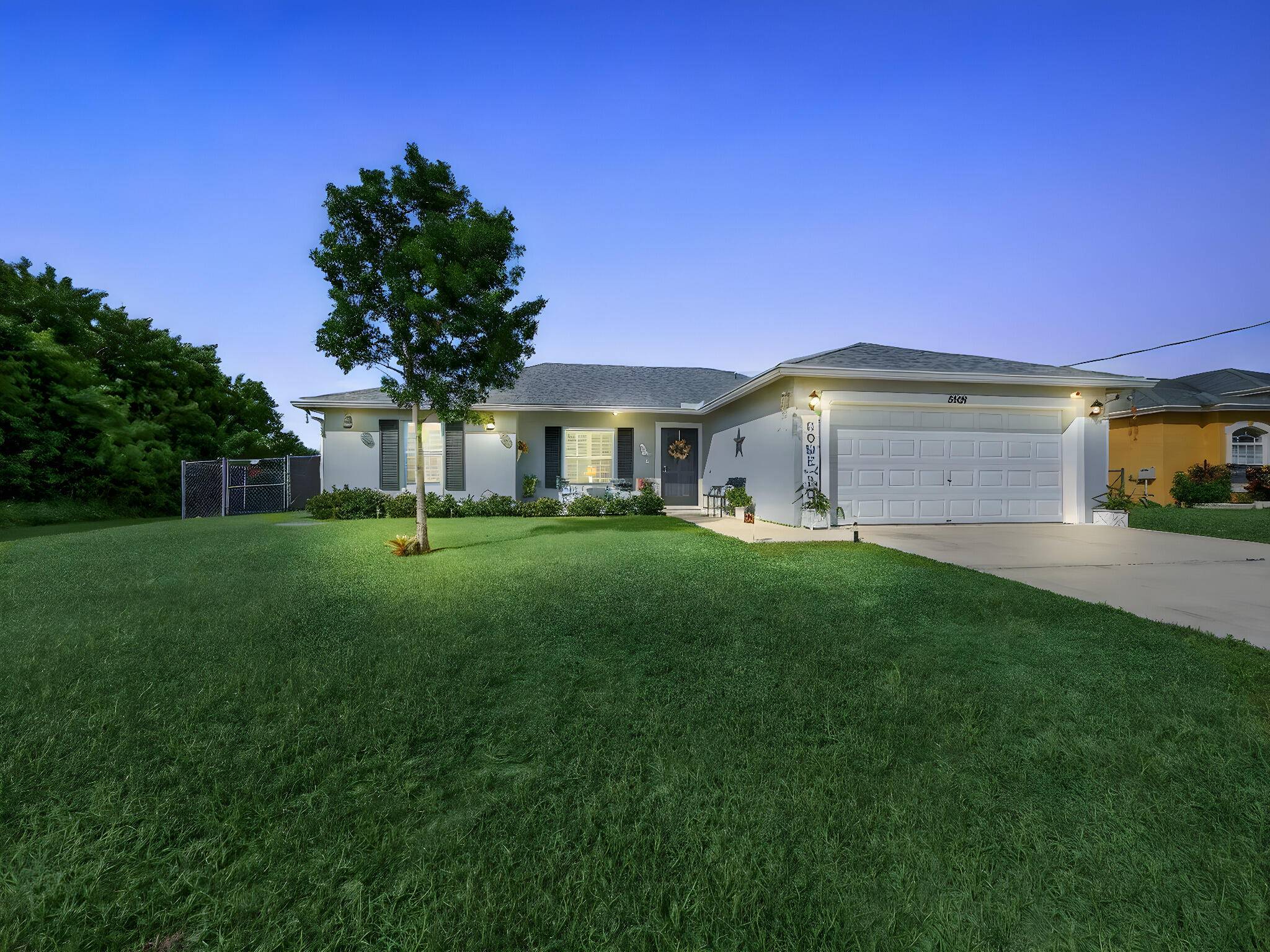 TRUE 3BD 2 BA home CBS Smart Home built in 2020 with NO HOA on a private canal lot with space for a pool !