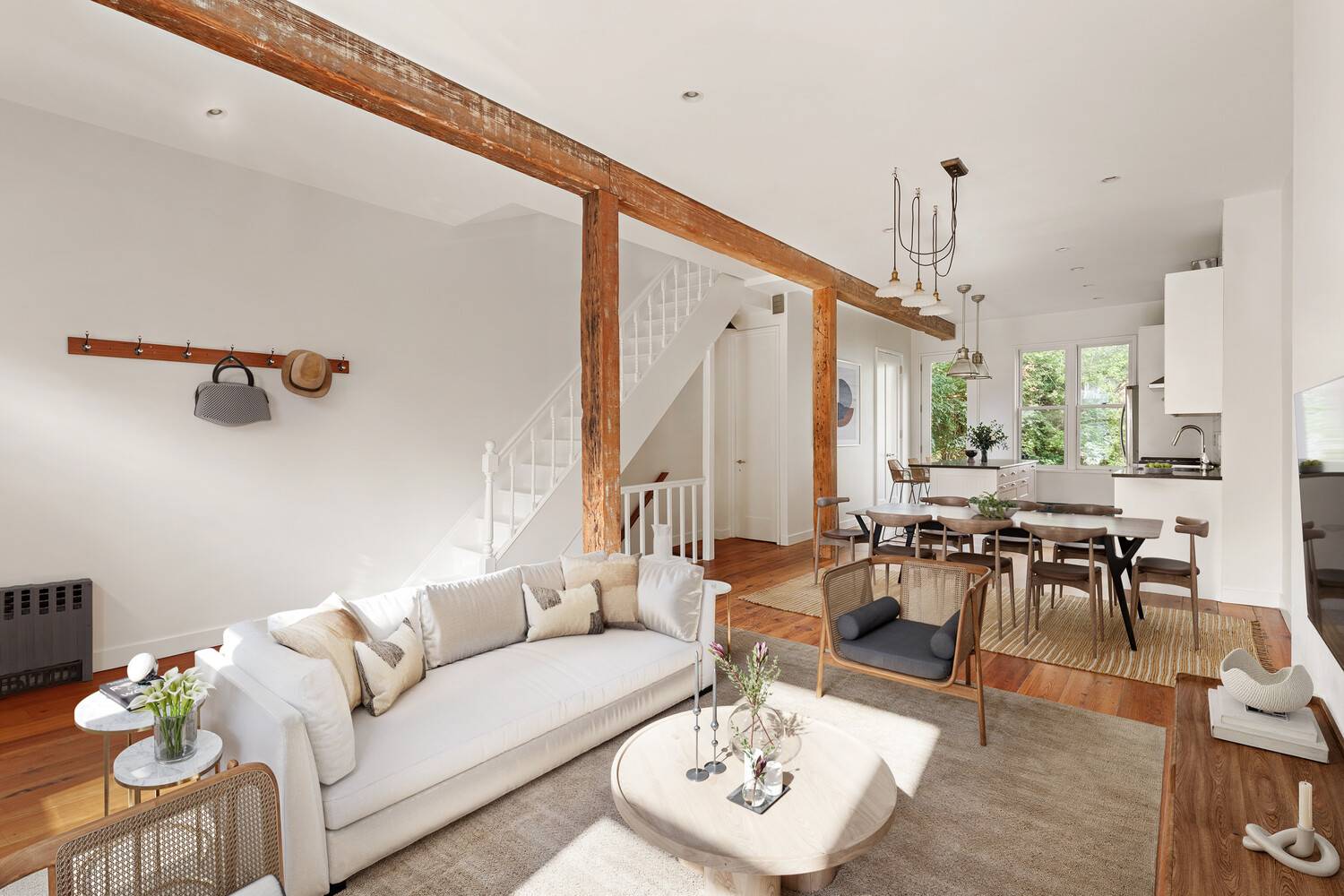 Located within the Clinton Hill Historic District, 93 Ryerson Street is a beautifully maintained three bedroom, two and a half bath townhouse.
