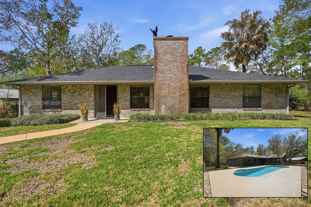 WELCOME HOME ! Rare opportunity in Ormond Beach to own a privately built, original owner estate situated on 5 BEAUTIFUL ACRES with NO HOA.