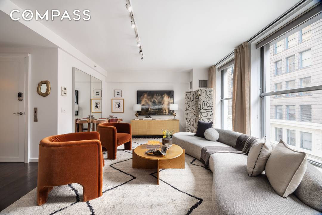 Welcome to The Emory. 27 West 19th Street, Residence 6 is a stunning full floor loft offering two bedrooms, two bathrooms, and modern finishes in a boutique doorman condo wonderfully ...