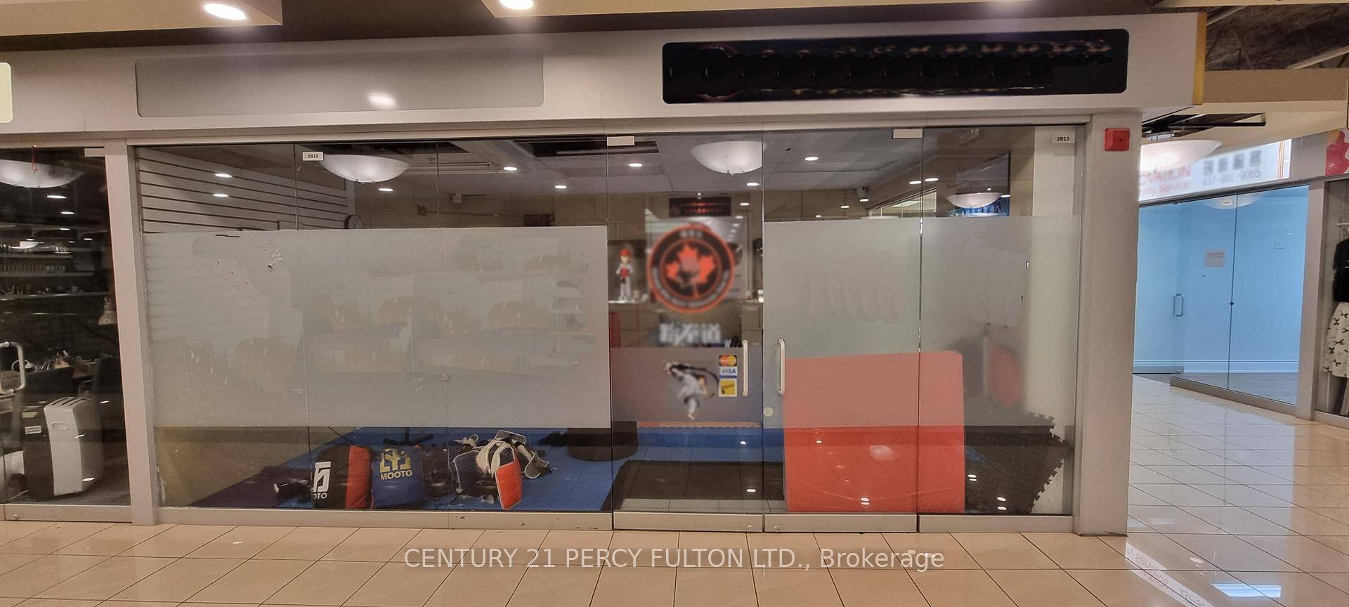 Super Mall location, right at the UP escalator, very visible unit for many commercial retail uses.