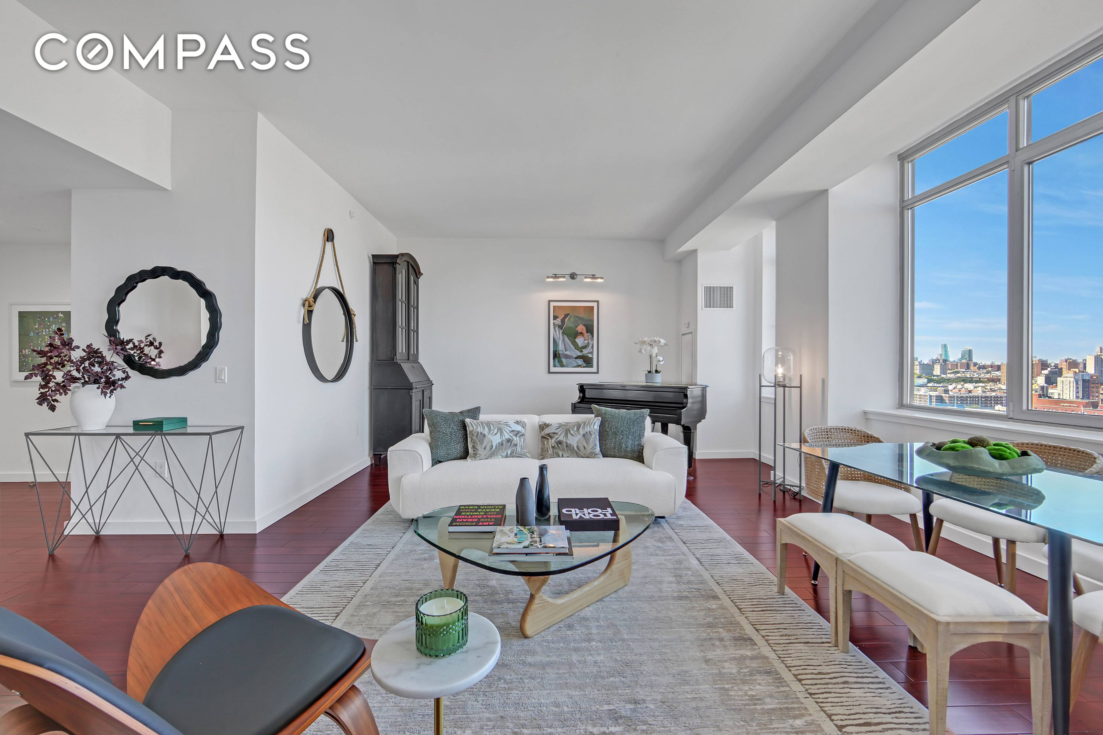 Welcome to Apartment 18 19H, a sun drenched, expansive duplex home offering three bedrooms and three bathrooms with the luxury of a 210 square foot private terrace.