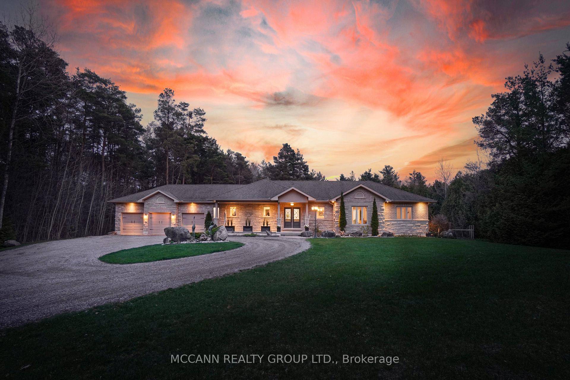 Welcome to 14 Sandy Hook Road an exceptional custom built bungalow set on over 6 acres in one of Uxbridges most sought after locations.