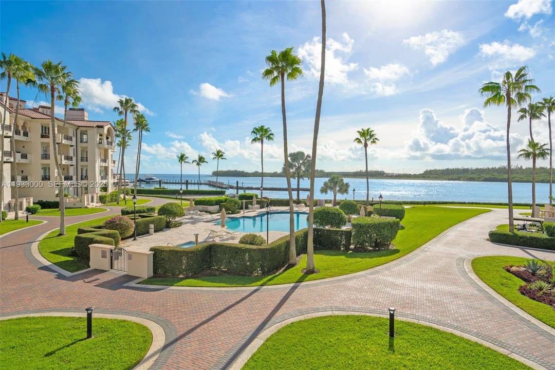 Discover Fisher Island living in this exquisite bayfront apt.