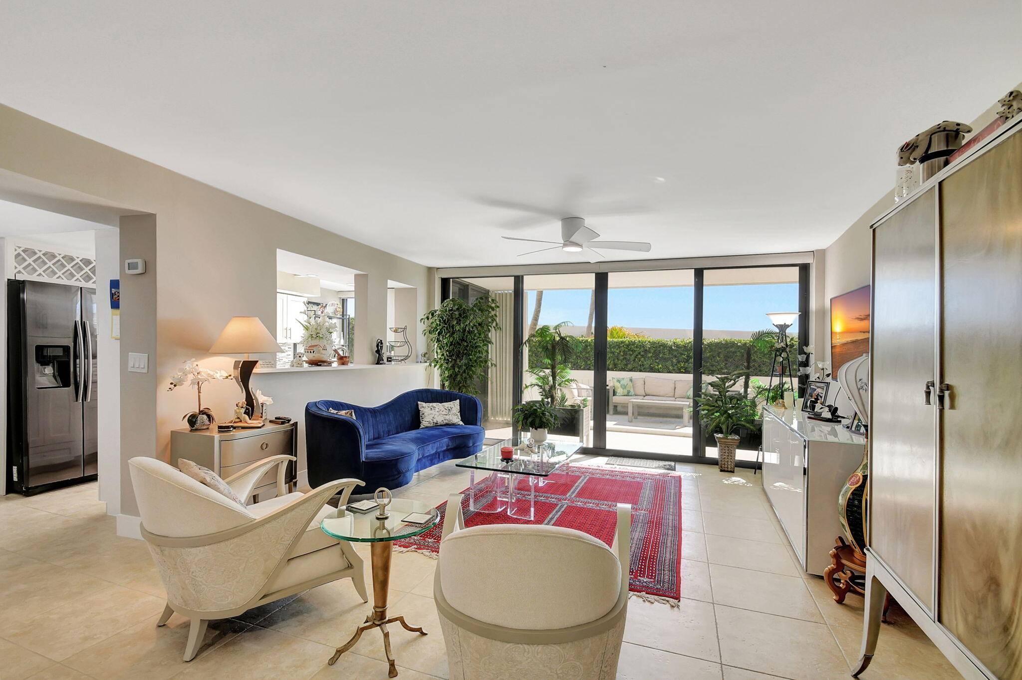Experience luxury living at its finest in this elegant oceanfront 1st floor 3 bed, 3 bath condo in South Palm Beach.
