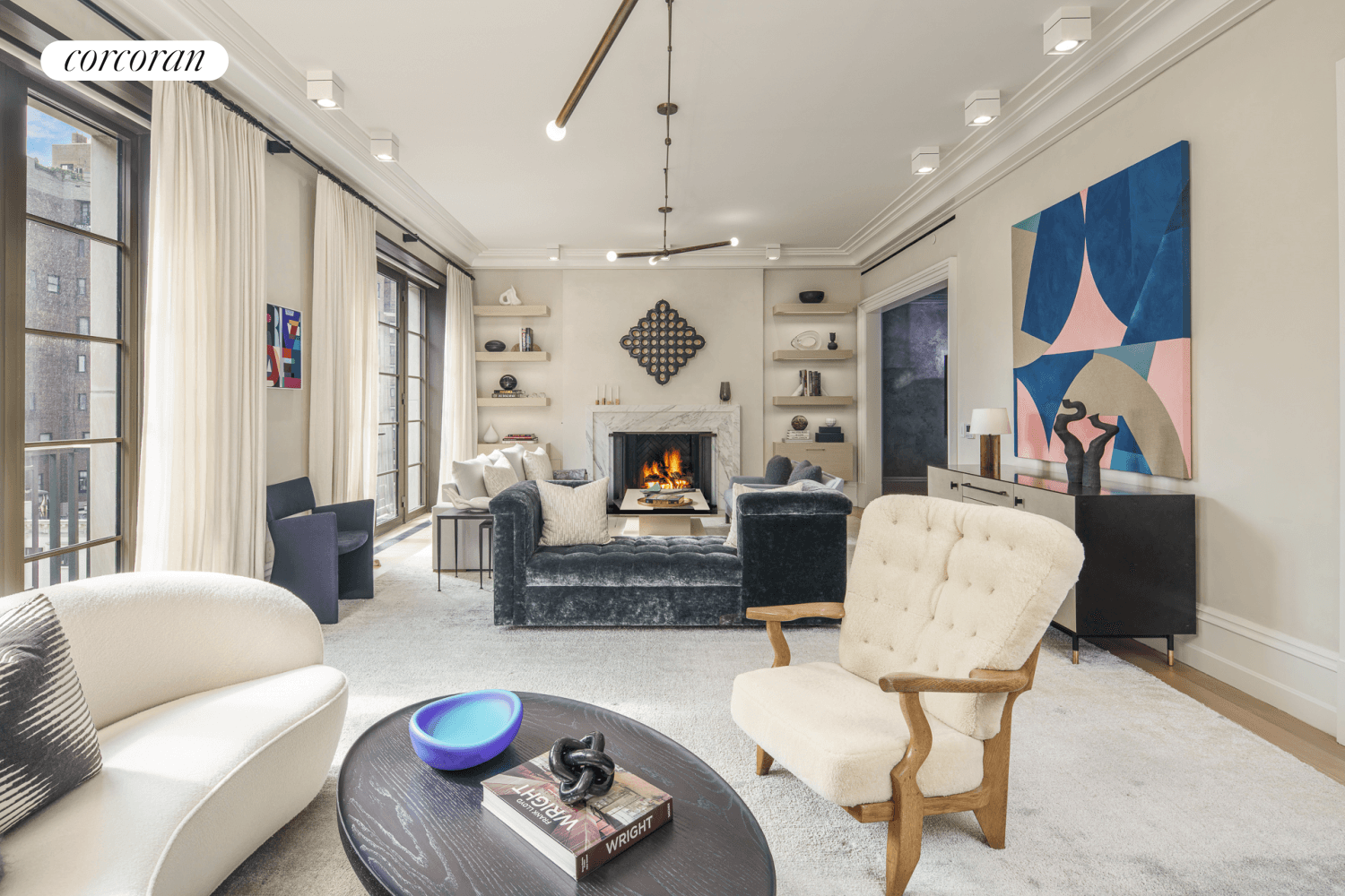 Perfectly located on the 9th and 10th Floors of a boutique premier condominium, this spectacular sun flooded duplex spans approximately 4, 292 square feet with soaring 10'3 ceilings, picturesque city ...