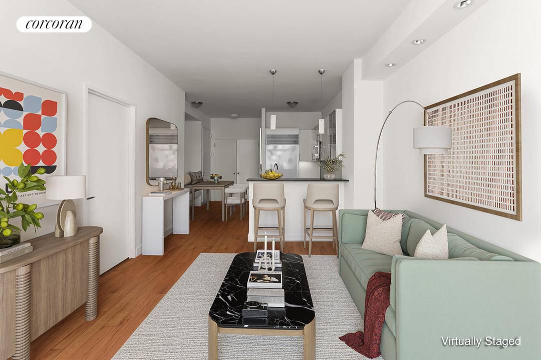 This stunning one bedroom, 1.