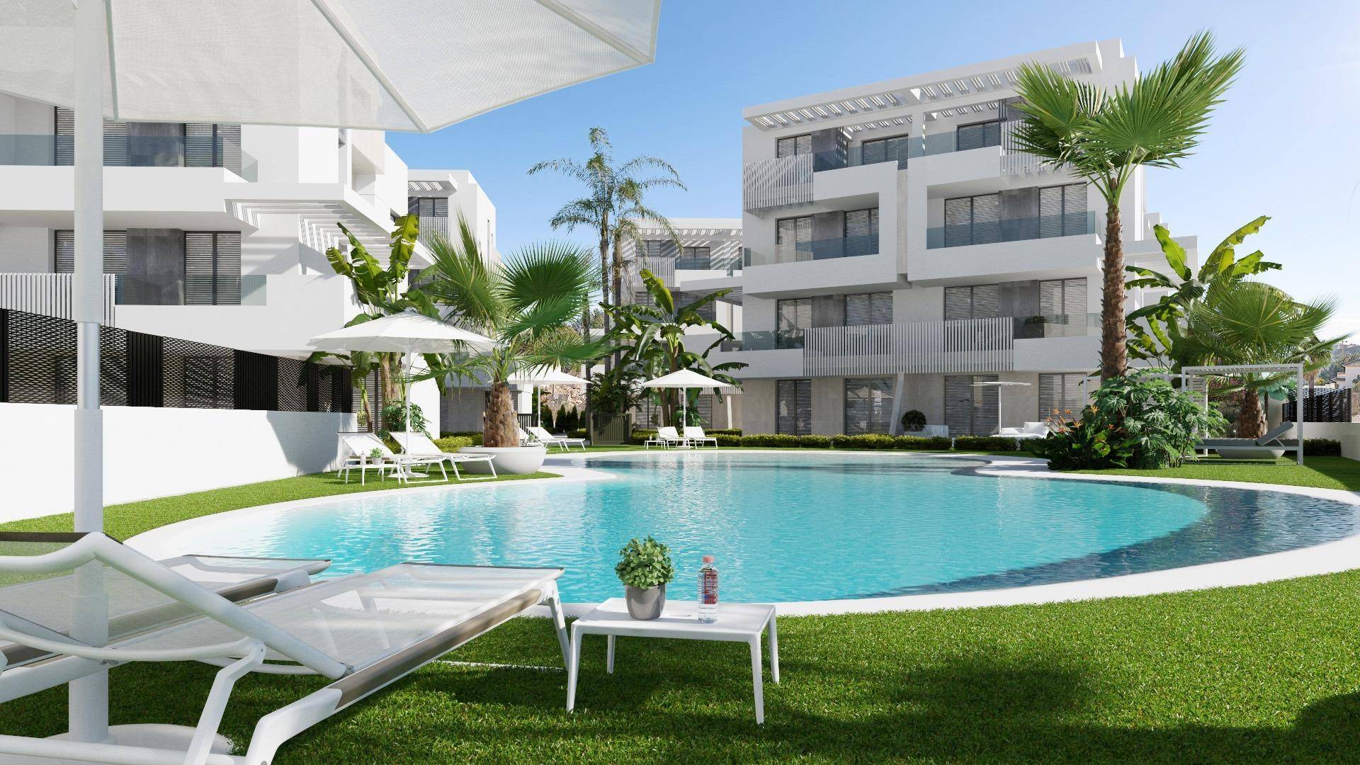 NEW BUILD APARTMENTS IN PRIVATE GATED RESORT IN PROVINCE OF MURCIA New Build residential complex of 6 blocks, a total of 42 apartments.