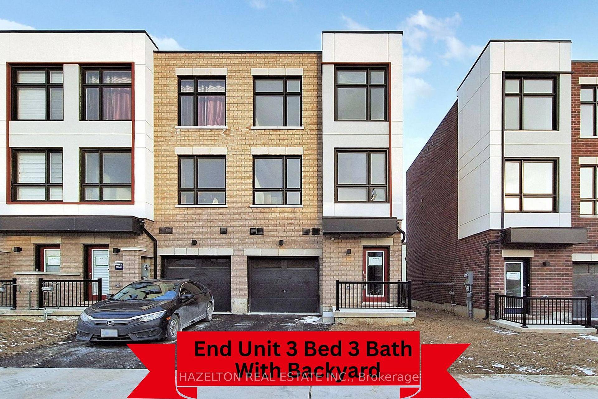 This stunning end unit freehold Barlow Model townhome offers 1839 SF of thoughtfully designed living space with a beautiful open concept layout with traditional 3 bedrooms on the top floor ...