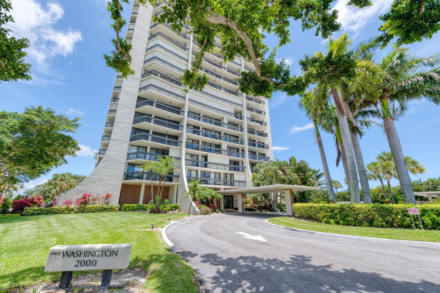Enjoy this bright fully furnished open 2 bedroom 2 bath corner unit with 2 balconies for plenty of outdoor living in the prestigious gated community of Lands of the President.