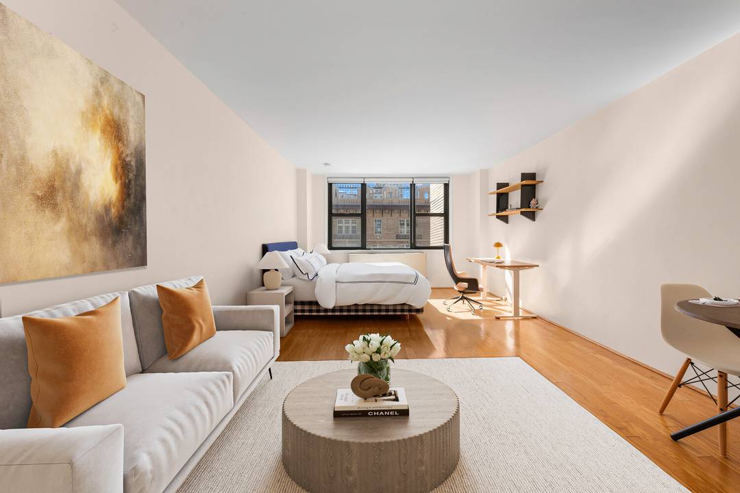 Bright, high floor Gramercy studio in beautifully maintained condition, offering southern light, open city views, and a flexible layout that makes the most of every square foot.