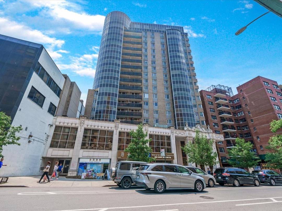 Extra Spacious Two Bedroom Layout with North and East Double Exposure Corner unit nestled in the true heart of Flushing, an exquisite condominium development, Victoria Tower.