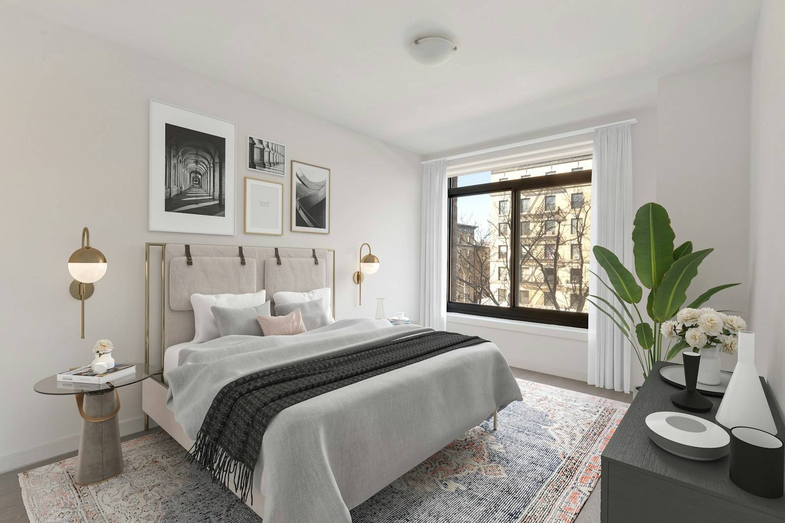 ASK ABOUT OUR INTEREST RATE BUY DOWN OPTIONS Space abounds in this one bedroom condo with west facing windows that frame the tree lined boulevard toward historic Strivers Row.