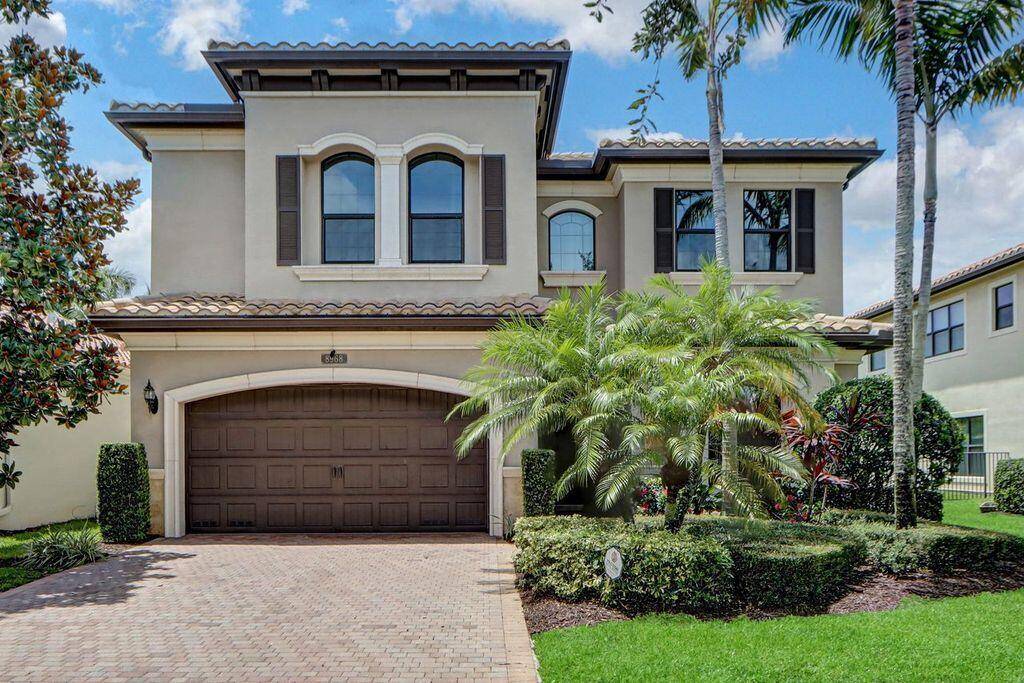 Lake waterfall views fill this lovely 2 story home of 4 bedrooms, 4 baths plus a loft with volume ceilings flat wall finish ; neutral tile down and engineered wood ...