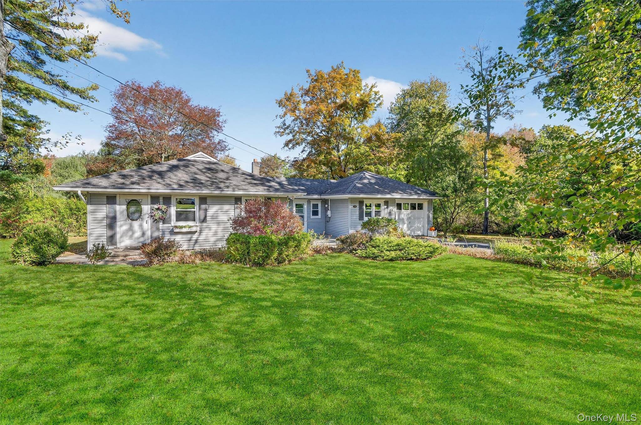 Opportunity Awaits ! Bring your personal touch to this charming, move in ready, three bedroom, one and a half bath ranch, perfectly situated on over an acre of beautiful, level ...