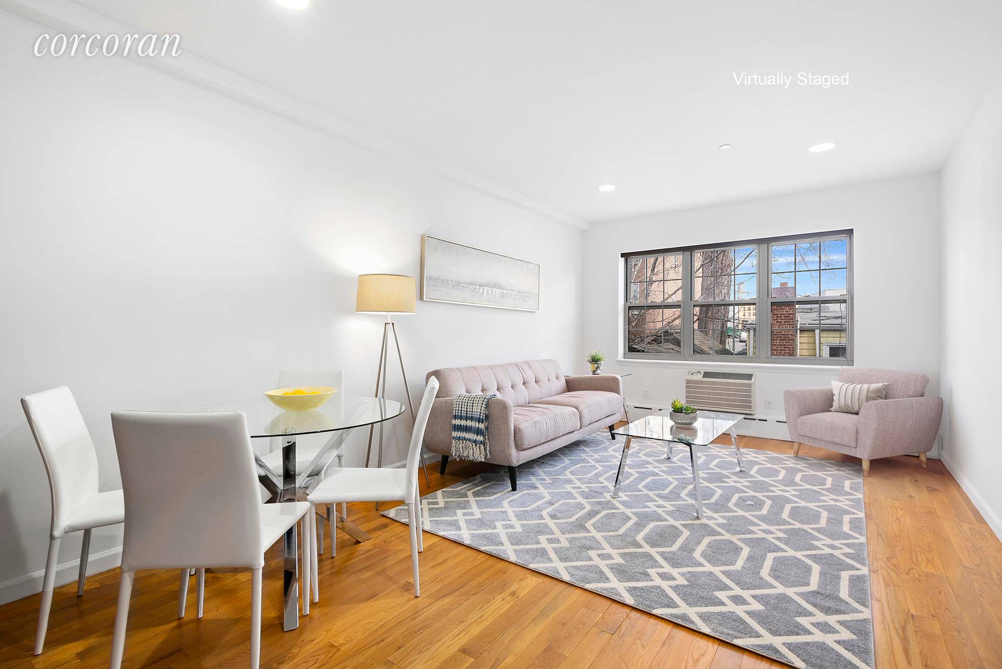Super low monthlies ! Located on tree lined Monitor Street in East Williamsburg this spacious one bedroom condo is just one flight up and streams eastern sunlight all day long.