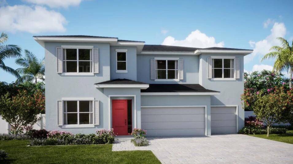 Complete with desirable features such as a study and three car garage, this new two story home is designed for modern lifestyles.