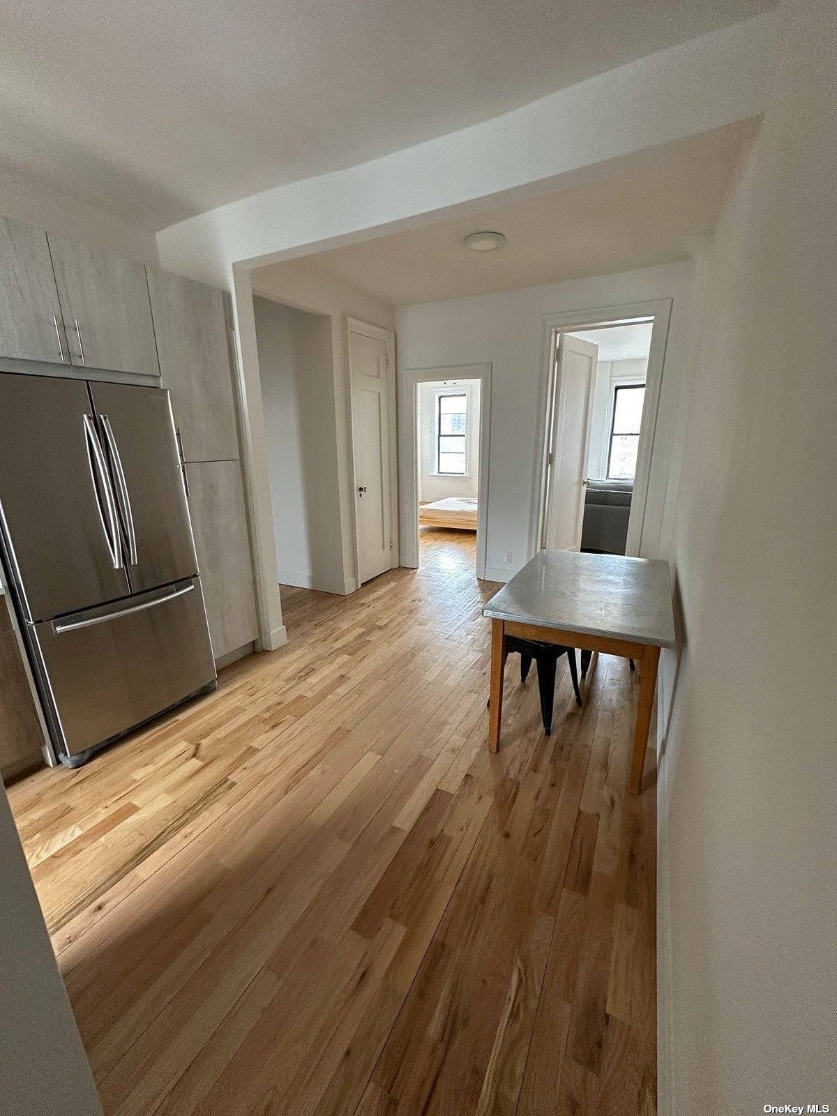 This pre war building with a large one bedroom boasts a newly renovated kitchen, a spacious living room, and additional locked basement storage.