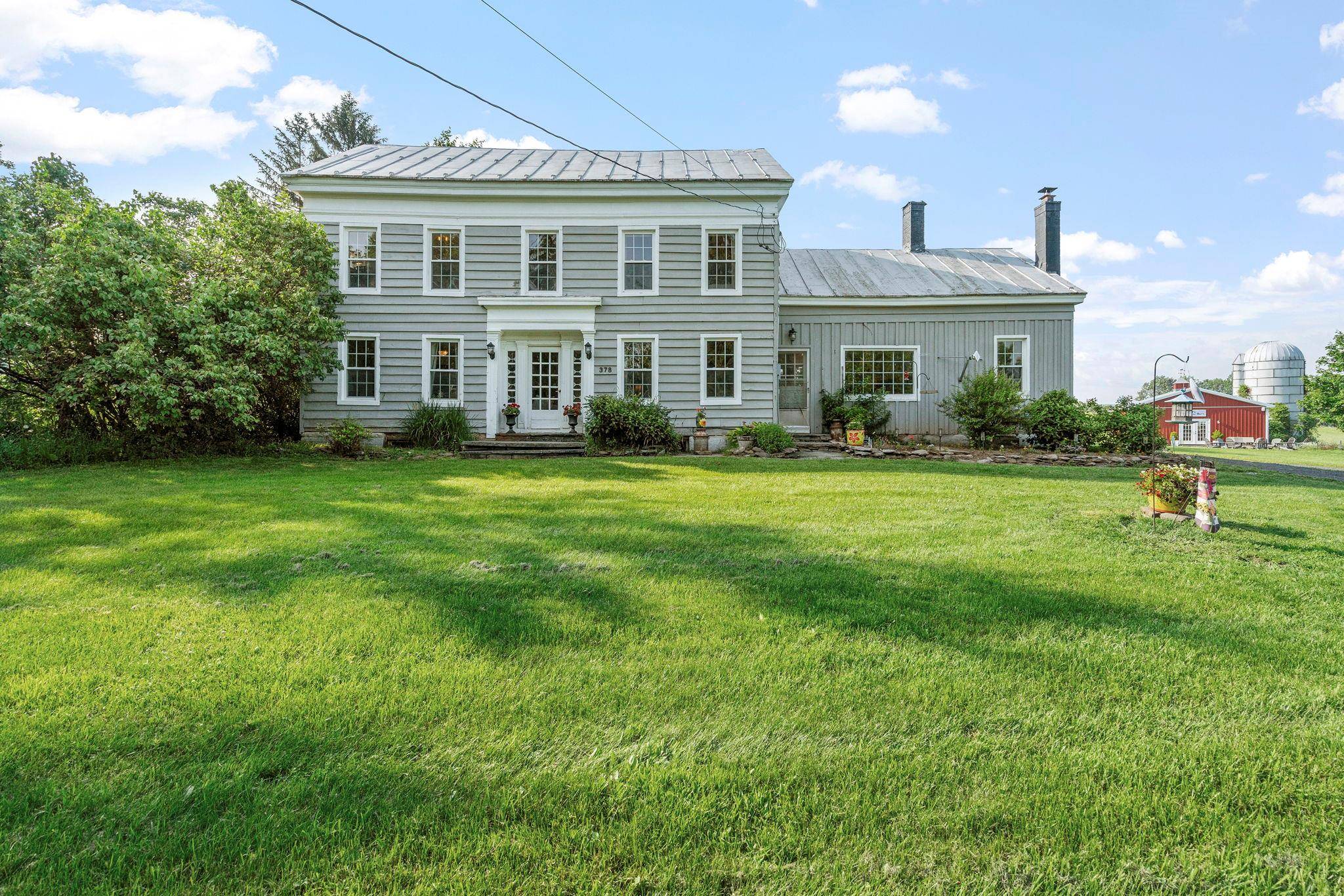 Renovated 1850's farmhouse on 50 acres with retreat barn amp ; stunning views !