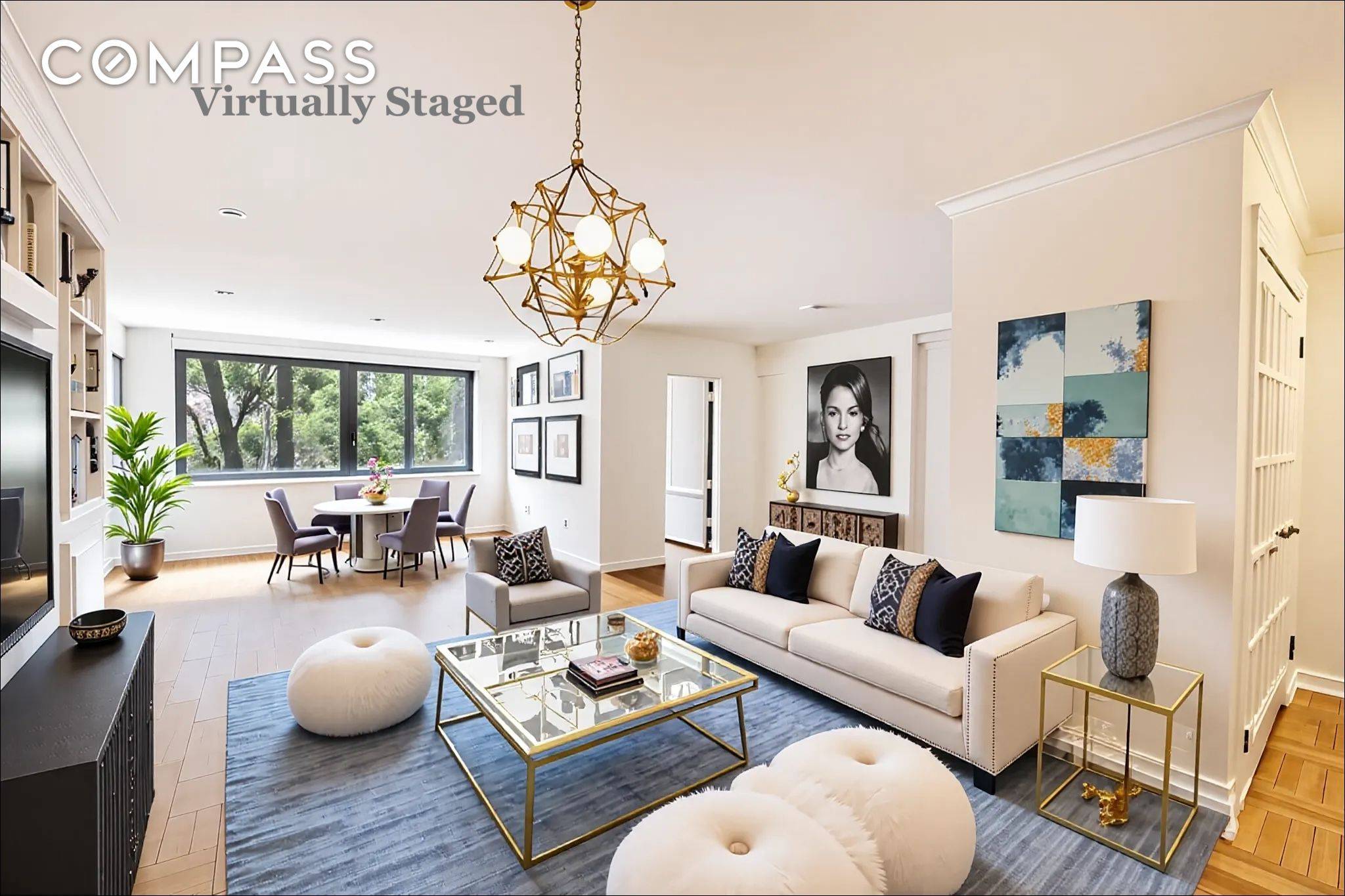 Welcome to this serene residence on East 64th Street, where timeless elegance meets a tranquil setting.