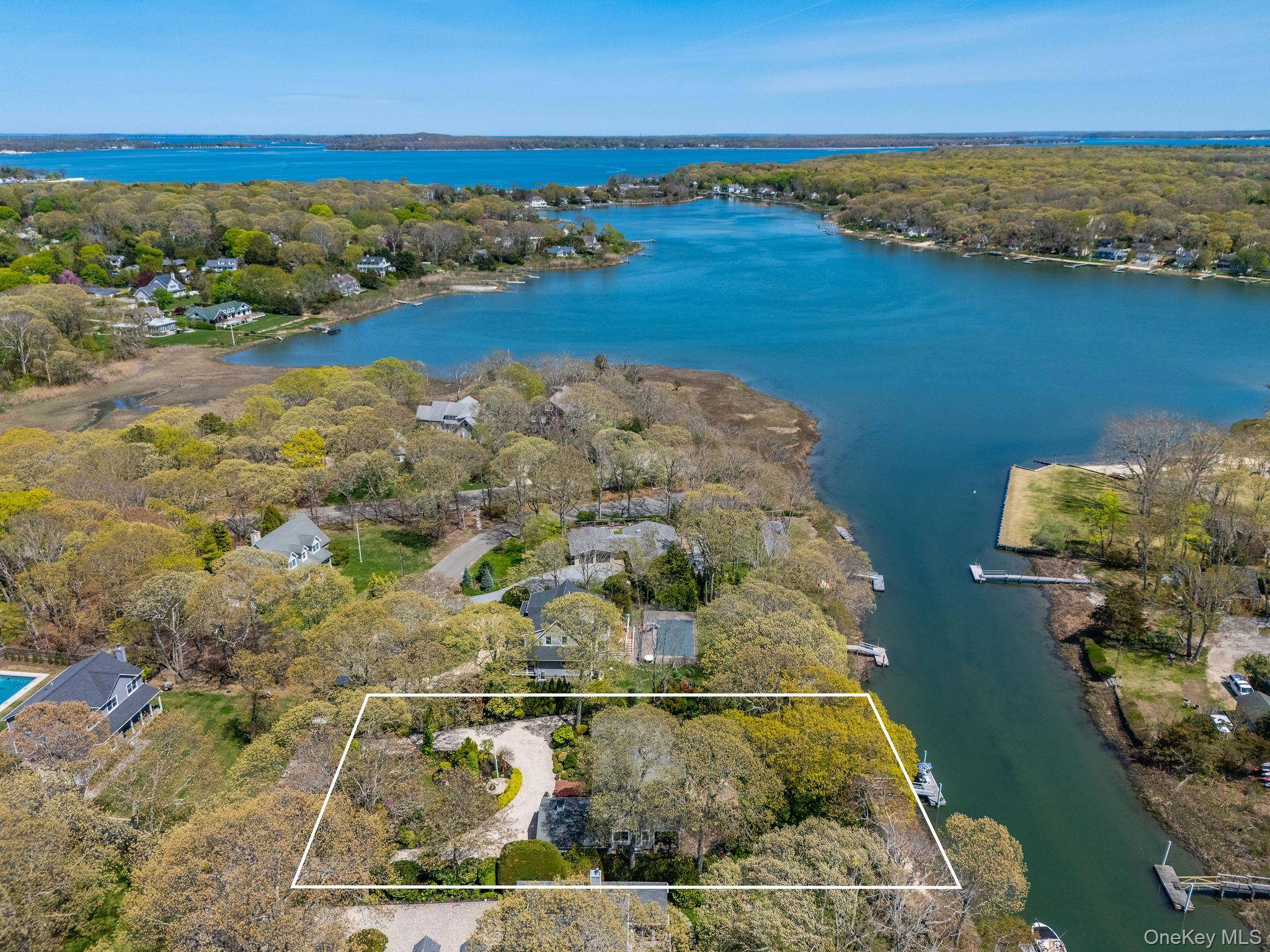 Located in one of Southold s most coveted locations, this waterfront oasis offers peace, privacy, and stunning views of Goose Creek.