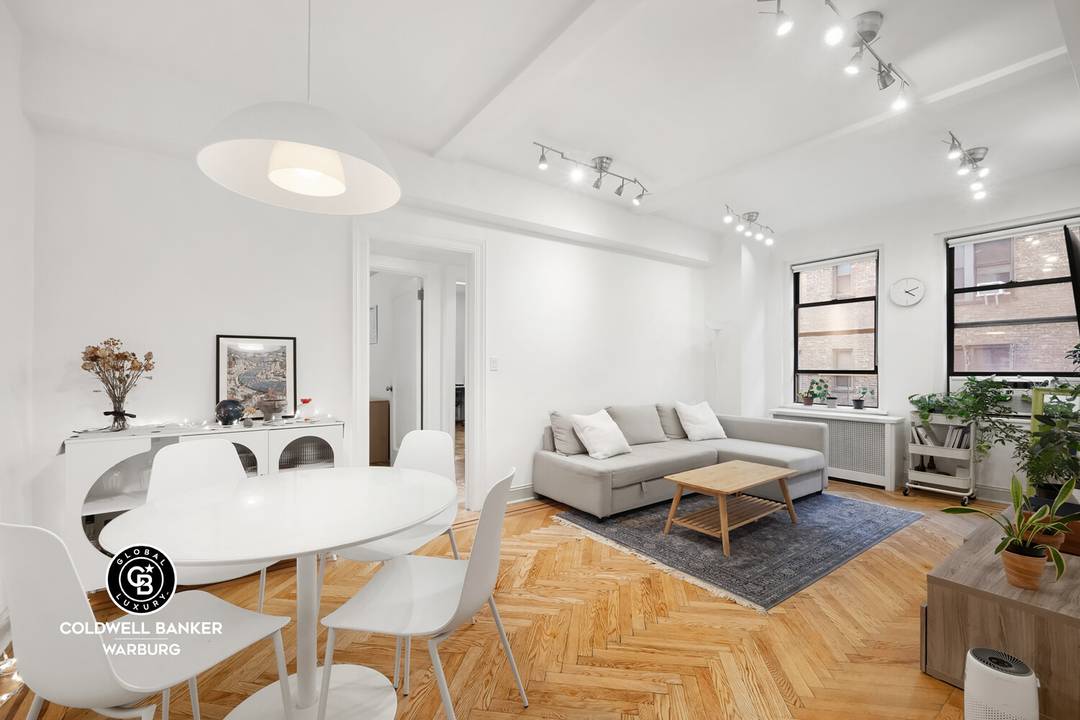 PRICE REDUCED ! Enter this thoughtfully updated corner two bedroom, one bath home in one of Morningside Heights' most desirable full service pre war cooperatives and feel right at home.
