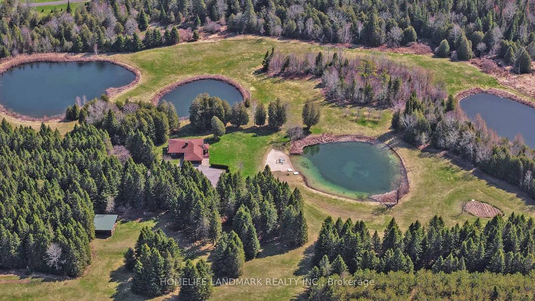 Welcome To A Truly Rare 32 Acre Estate In Rural Scugog Ontario, Featuring Four Spring Fed Ponds Flowing Into A Natural Stream, Rolling Landscapes, And Complete Privacy A One Of ...