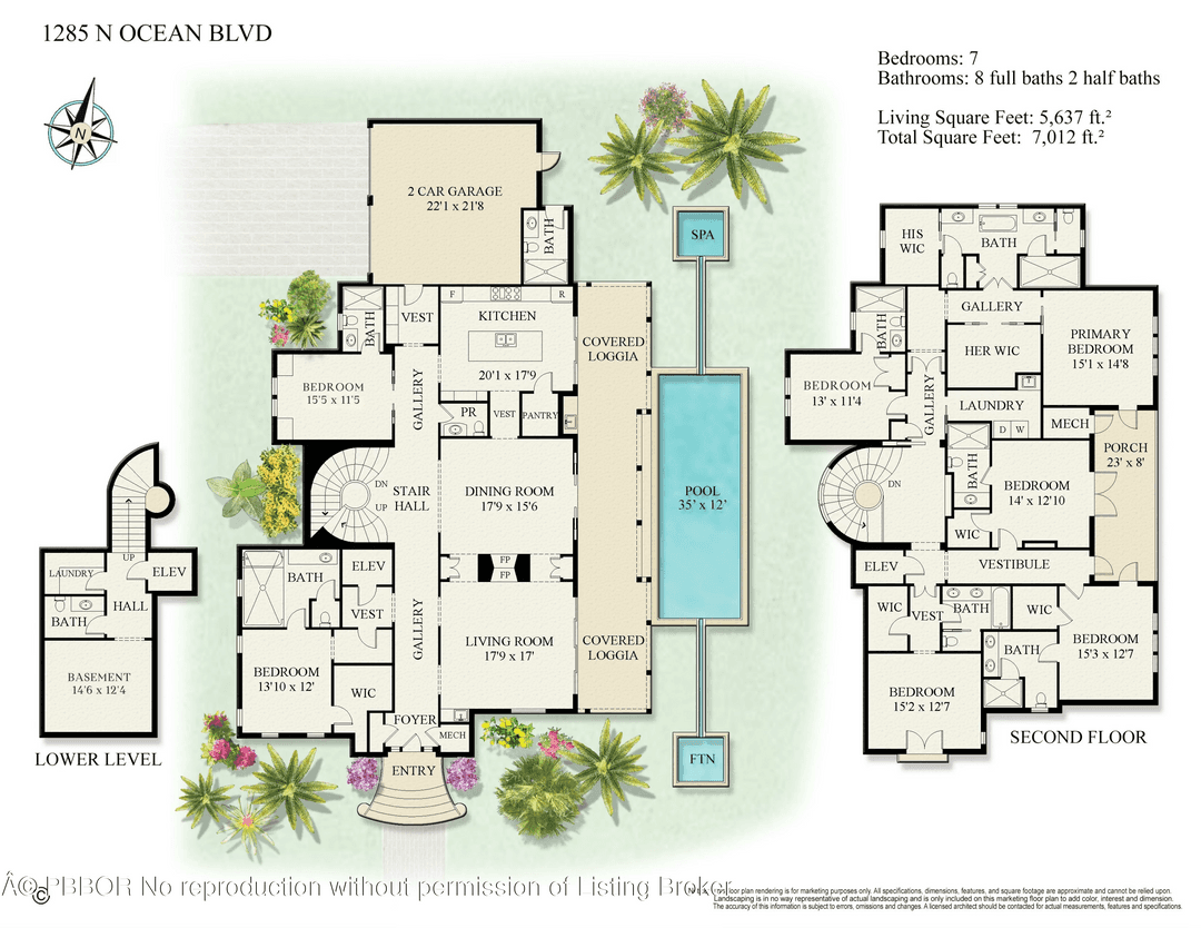 Experience the pinnacle of luxury living with this exceptional pre construction oceanfront home located on one of the most desirable stretches of Palm Beach Island, the prestigious North End.