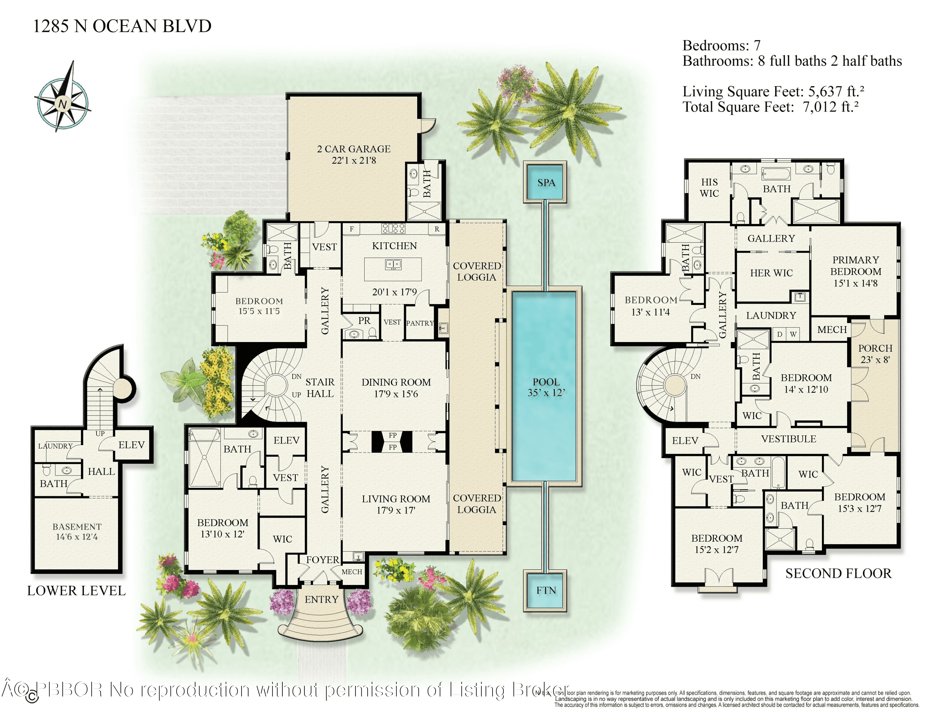 Experience the pinnacle of luxury living with this exceptional new construction oceanfront home located on one of the most desirable stretches of Palm Beach Island, the prestigious North End.