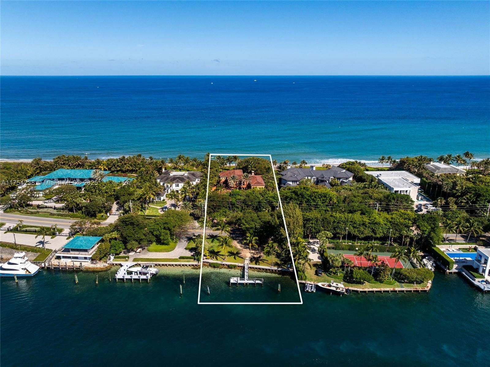 Welcome to 1091 Hillsboro Mile, a grand ocean to Intracoastal estate offering 125 of pristine ocean frontage and 130 of no wake Intracoastal dockage.